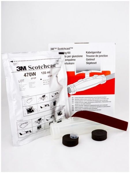 Муфта заливная соединительная 3M для кабеля с пластмассовой изоляцией 4х(1,5x4,0) 91-NBA-0