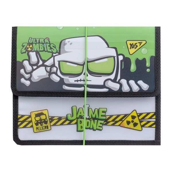 Папка для тетрадей на резинке В5 Zombie 491797 YES