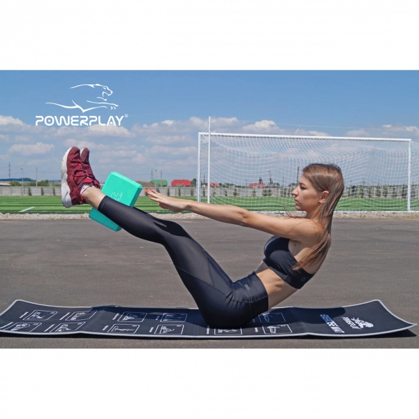 Блок для йоги PowerPlay OS PP_4006_Mint_Yoga_Brick м'ятний 