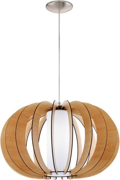 Світильник підвісний Eglo STELLATO 1 1x60 Вт E27 клен/білий 95599 