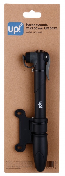 Насос для велосипеда UP! (Underprice) 21x230 мм чорний M21-02