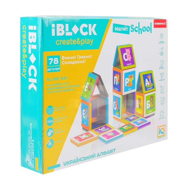 Конструктор магнітний Iblock 78 дет. PL-921-241