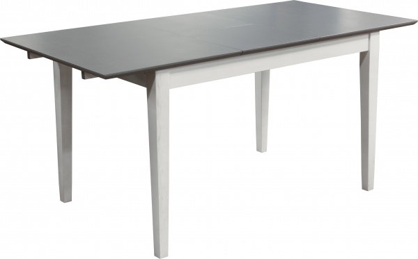 Стол Торино 1200(1600)х800 мм массив ясеня/белый 