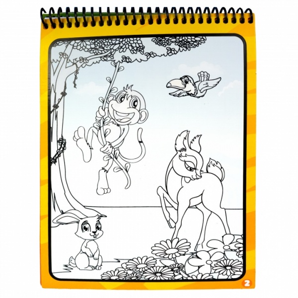 Раскраска водная «Qunxing Toys Играй и учись Животные (Z183-1A)»