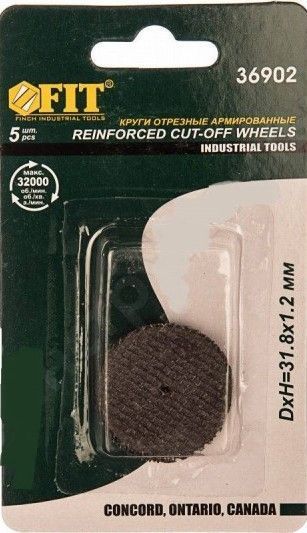 Круг фібергласовий відрізний FIT 31.8x1.2 мм 36902