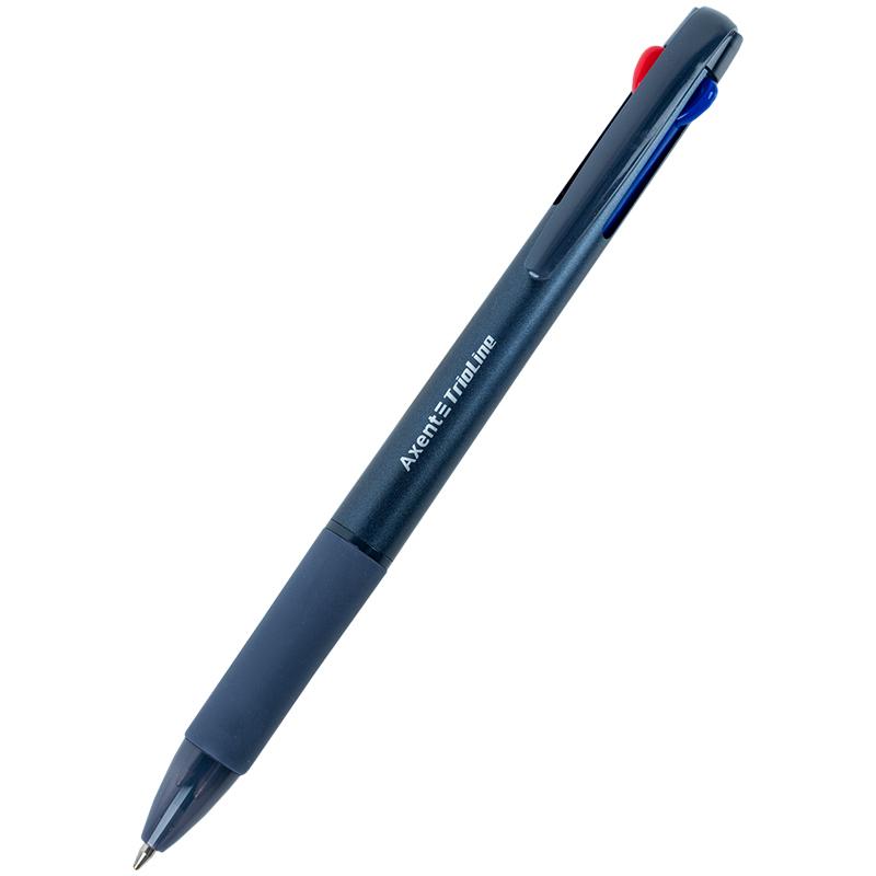 Ручка кулькова Axent TrioLine автоматична 3 в 1 (AB1105-A)