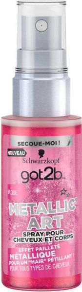 Спрей-блиск Got2b Metallic Art рожевий 50 мл