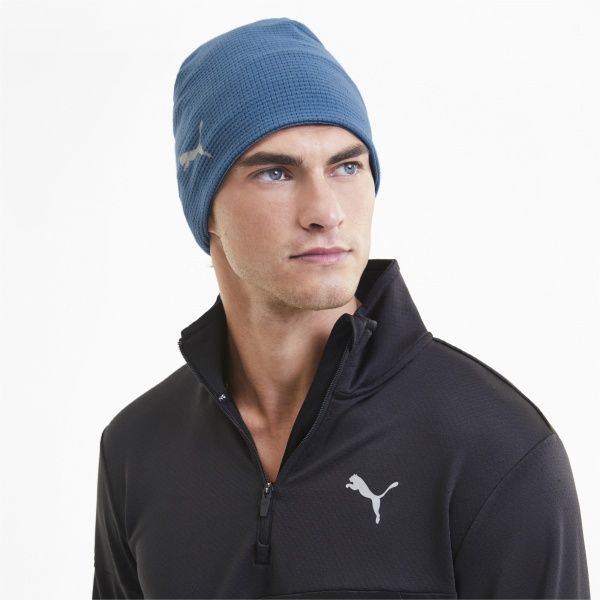 Шапка Puma Warm Running Beanie 02285802 UNI синий
