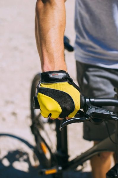 Рукавички PowerPlay 5037C_XS_Yellow р. XS сіро-жовтий