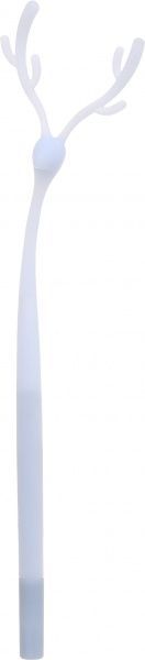 Ручка гелевая Рождественский голубой олень 