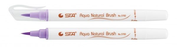 Маркер акварельный STA кисточка AQUA NATURAL BRUSH STA3700-19 мальва 