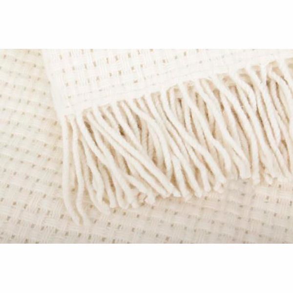 Плед вовняний 170x210 см бежевий Vladi 