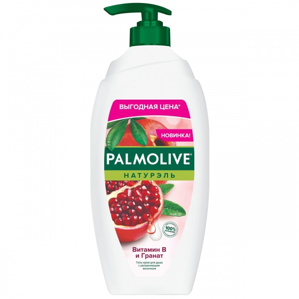 Гель-крем Palmolive Натурель Вітамін B і Гранат 750 мл