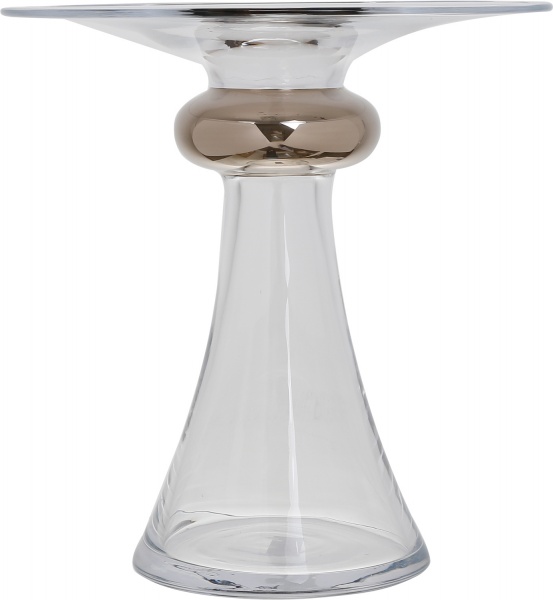 Ваза Wrzesniak Glassworks Luster Platinium 24x25,5 см прозора 