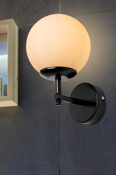 Бра Luna Dolphin 1x60 Вт E27 чорний MDL.4756 