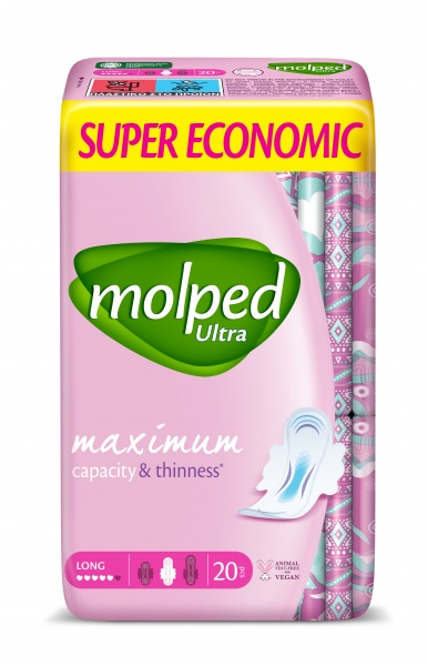 Прокладки гигиенические Molped long 5 капель 20 шт.