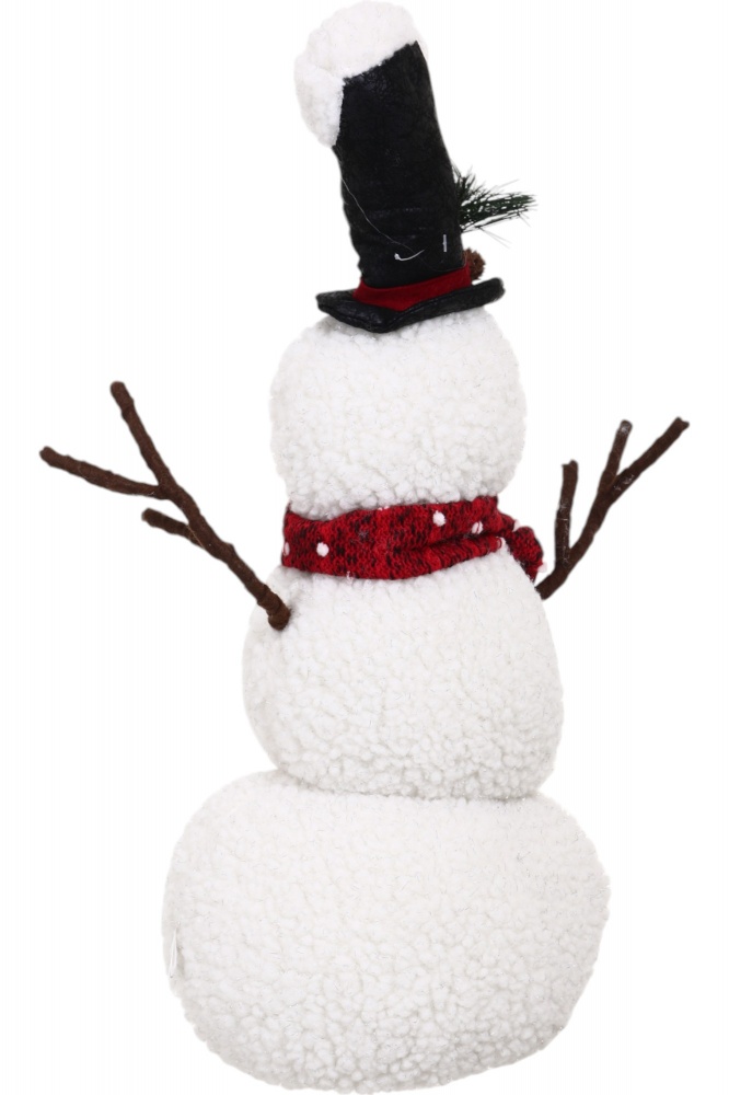 Декорація новорічна Сніговик з шарфиком 21х44 см в асортименті AZ225048AB