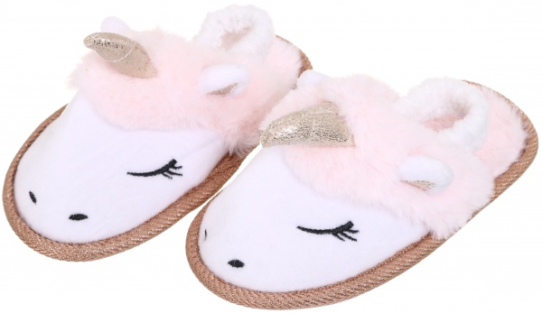 Капці дитячі Єдиноріг р.30/31 біло-червоний KD-2 