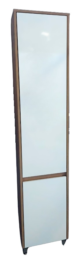 Пенал для ванной комнаты ЮВЕНТА Luton LtP-190 дуб вотан с корзиной для белья