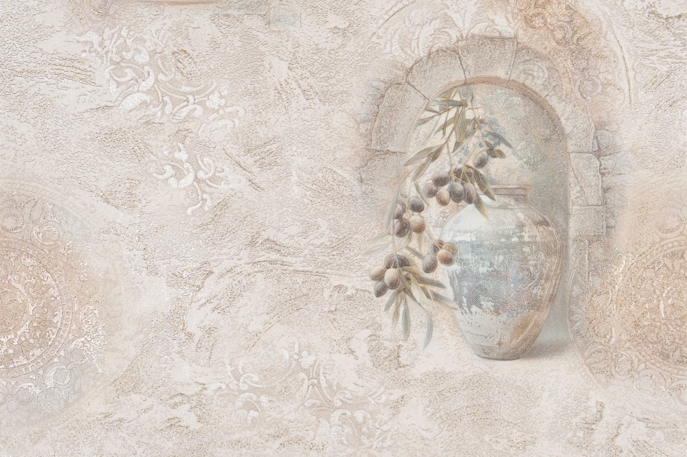 Обои виниловые на бумажной основе Славянские обои Expromt Греция 9136-02 0,53x10,05 м