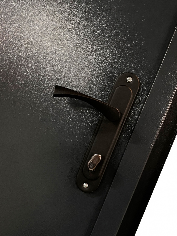 Двері вхідні Міністерство дверей ТехноБуд мет/мет-1 сірий 2050х860 мм ліві