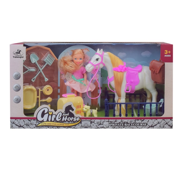 Ігровий набір Лялька і конячка 686-821