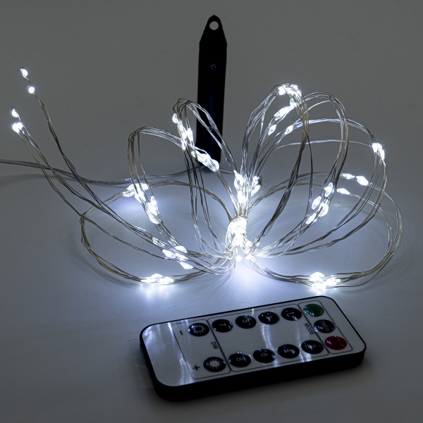 Декоративная гирлянда Altalusse (INL-2108U-100 Cold) встроенный светодиод (LED) 100 ламп 2 м 