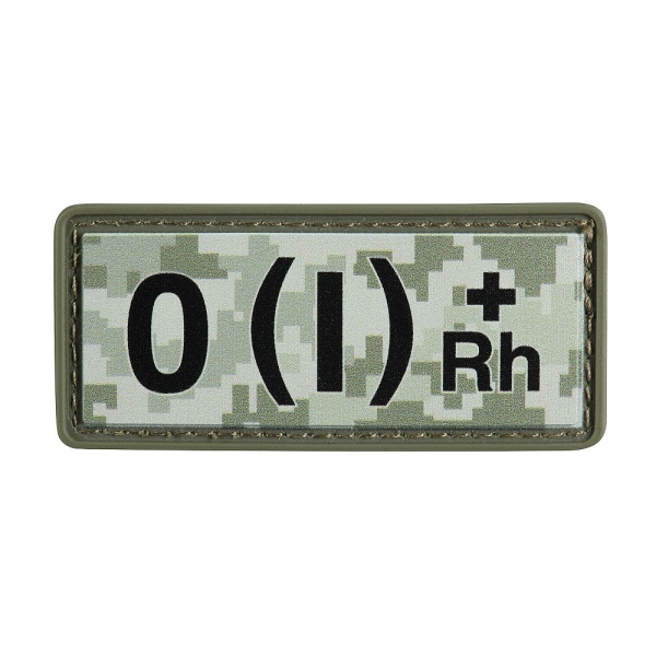 Шеврон АРТ ІДЕЯ Группа крови (1+) ПВХ пиксель