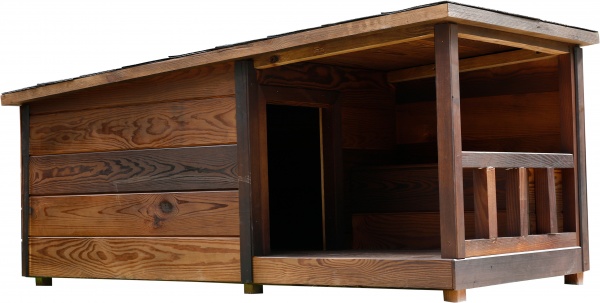 Дом для собак Комфорт 1500х650 мм с подставкой средняя сосна термо