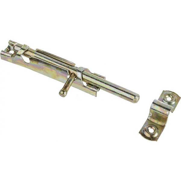 Шпингалет накладной ЗТ-10 Apecs 90006081 желтый цинк