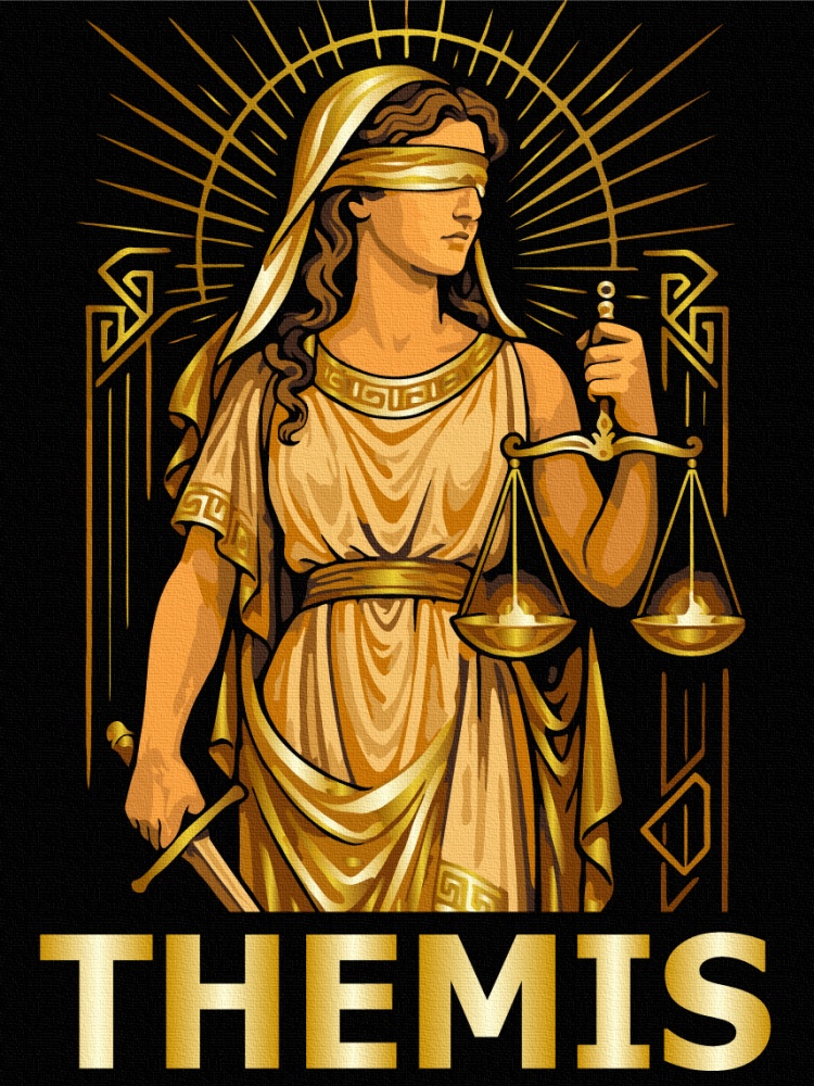 Картина по номерам Фемида 30х40 см Brushme