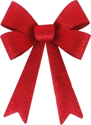 Декорация новогодняя Бант сияющий 28х36 см SD15-2836R 