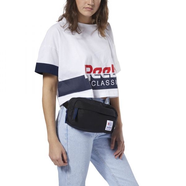 Сумка на пояс Reebok Classic Throwback Zippered DH3412 черный 
