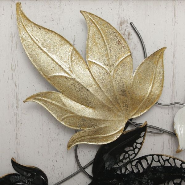 Декор настенный Fall 31x89 см черно-белый 