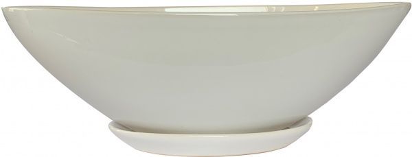 Горщик керамічний Резон Човник овальний 1,5л білий 