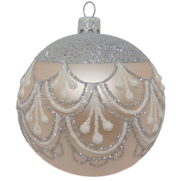 Шар новогодний d80 волан 3/27976 