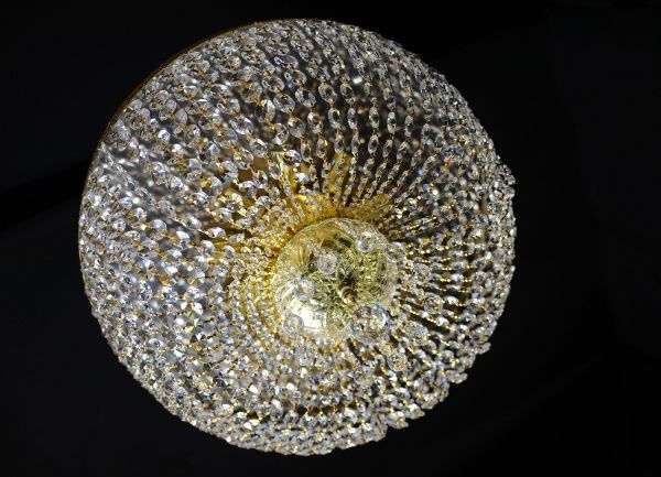 Люстра потолочная Crystal Life 9x40 Вт E14 золото PL928/9-R55GO 