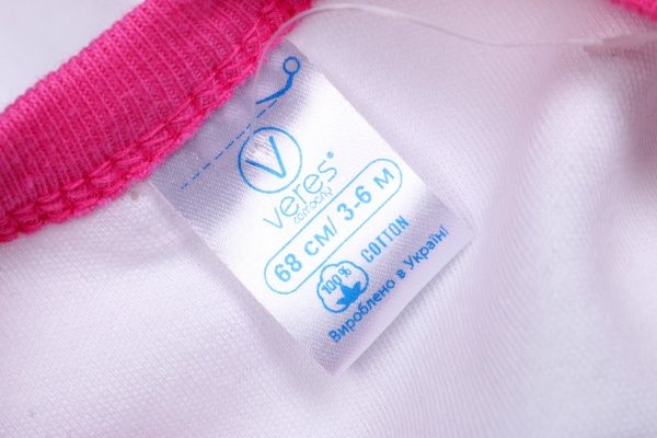 Боди детское для девочки Baby Veres Hello Bunny цельный р.78 бело-розовый 