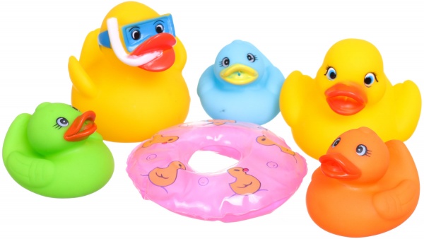 Ігровий набір для ванної MERX Limited каченята в сітці кольорові MX0263294