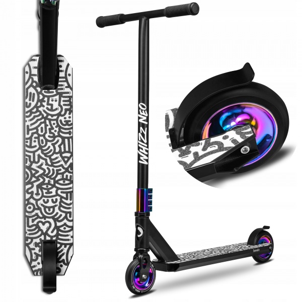 Самокат Lionelo чорний LO-WHIZZ NEO BLACK CARBON 