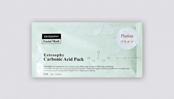 Маска Sarangsae Estesophy Carbonic Acid Pack Platina 25 мл