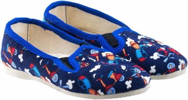 Тапочки для мальчиков Экотапок Резинка синие с супинатором 1025 р.28,5