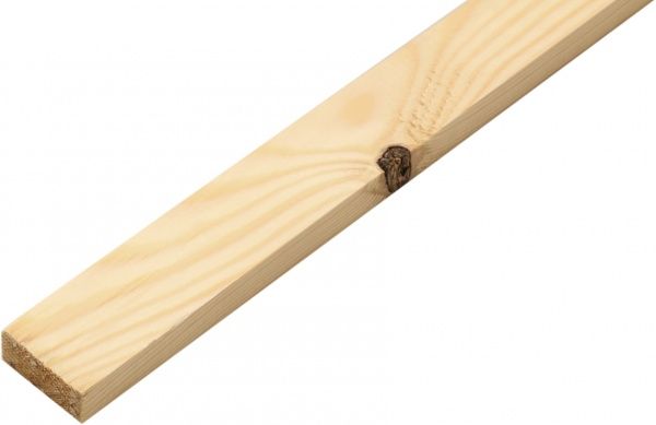 Рейка монтажна цільна конструкція 20х40х2000 мм сосна