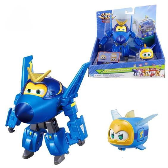 Игровой набор Super Wings Transforming Джером и любимец EU770443