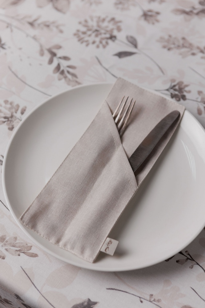 Чехол для приборов La Nuit Шанталь 10x24 см бежевый