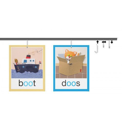 Комплект для подвеса двух картин Top Rail Комфорт 200 см 20 кг/м белый Artiteq