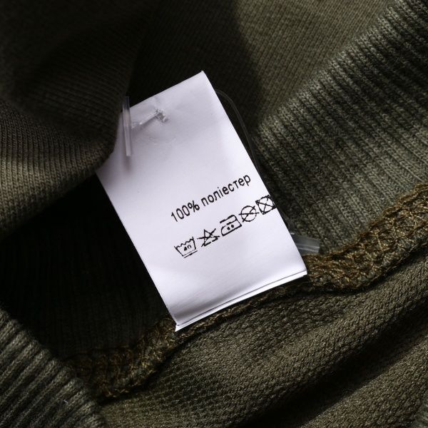 Свитшот Маленькие люди 7 р.146 оливковый 