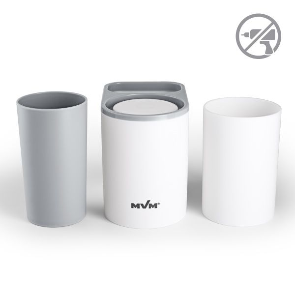 Стакан для зубних щіток MVM BP-20 white/grey