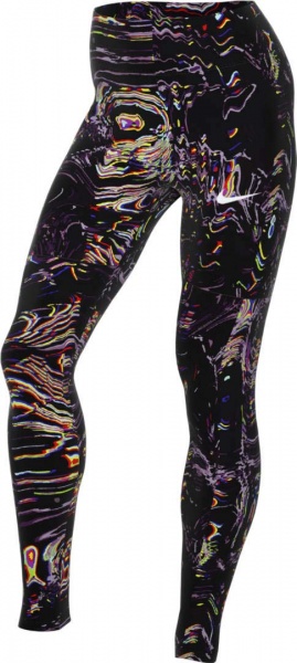 Лосины Nike W NSW LGGNG AOP PRNT DJ4130-010 р.XS черный