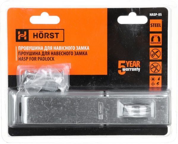 Вушко для замка Horst HASP-05 хром